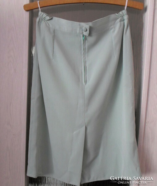 Women's two-piece dress, spring-summer set: skirt, top (cream green, suit)