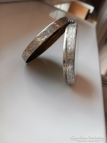 Antik ezüst pudrié/szelence