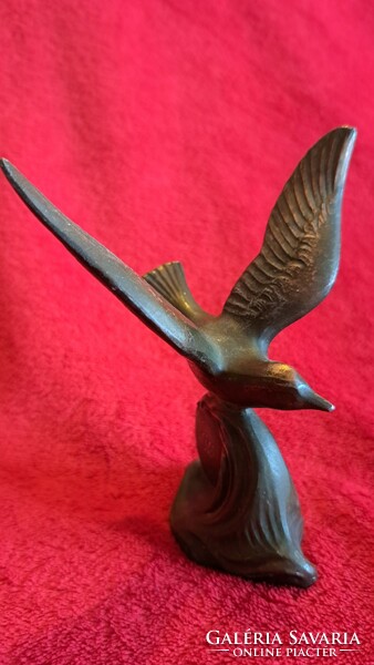 Seagull bird bronze sculpture (l3870)