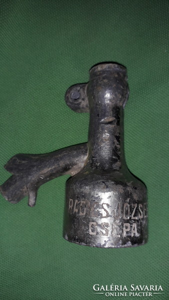 Antik 1928. fajdkakas fejes  szódásüveg fej RADICS JÓZSEF CSÉPA a képek szerint