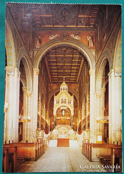 Pécs, cathedral, postmarked postcard, 1981