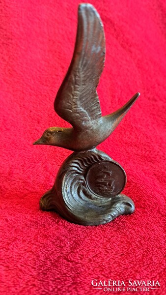 Seagull bird bronze sculpture (l3870)