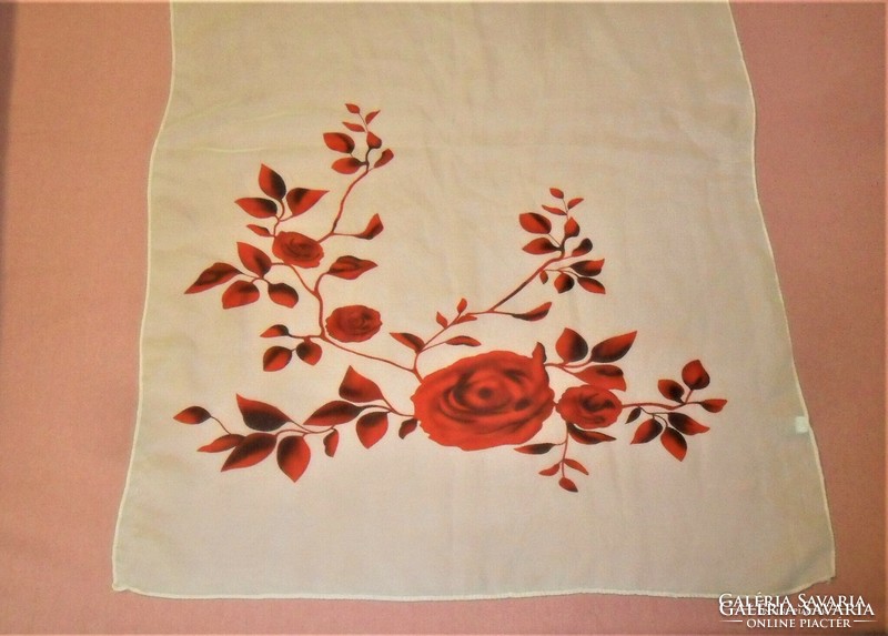 Nagyon szép rózsás női stóla / kendő.( 52 X 156 cm )