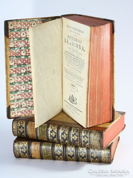 1792 - Brougthon's historical lexicon on religion in 3 volumes, complete beautiful copy!