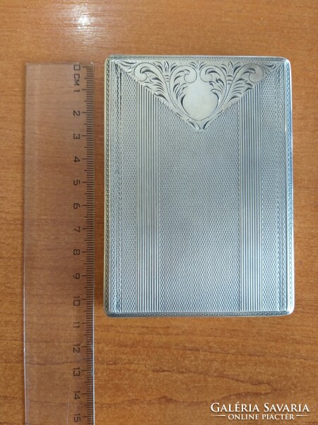 117G. Silver decorated antique cigarette holder, Hungarian hallmark, in excellent condition!