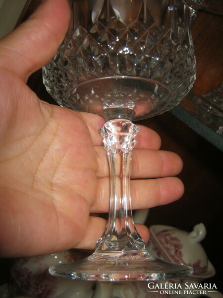 8 Vintage kristály pezsgős pohár