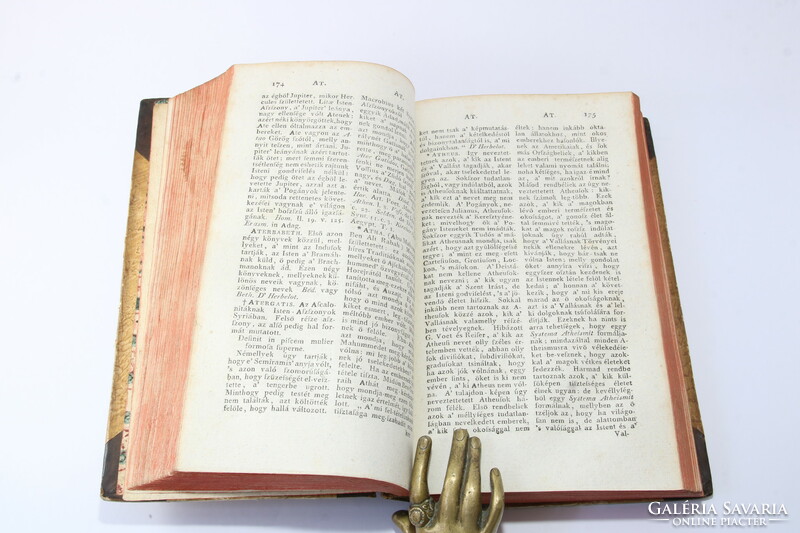 1792 - Brougthonnak a religióról való históriai lexicona 3 kötetben Teljes Szép példány!