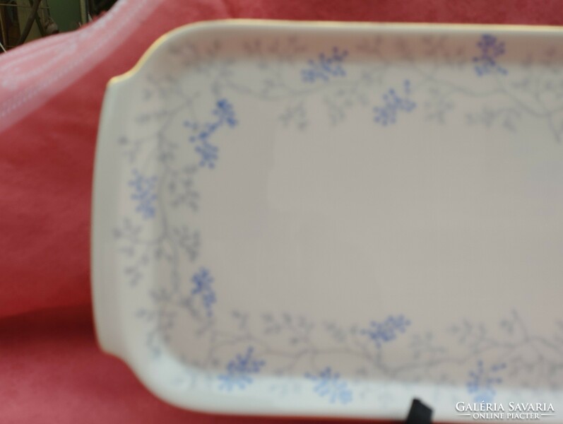 Porcelain rectangular serving bowl, table centre