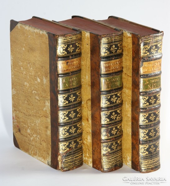 1792 - Brougthon's historical lexicon on religion in 3 volumes, complete beautiful copy!