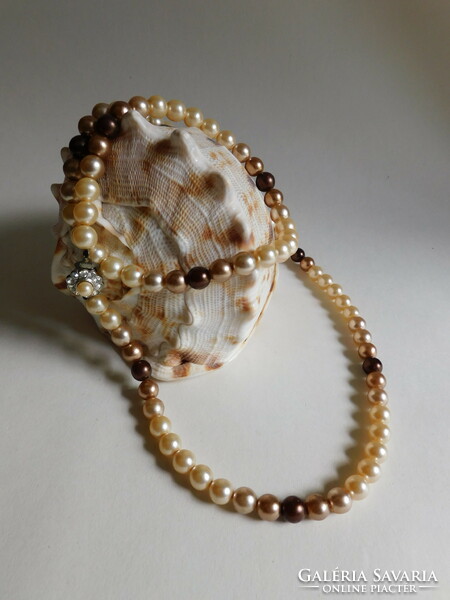 Gradient vintage tekla string of beads 72 cm