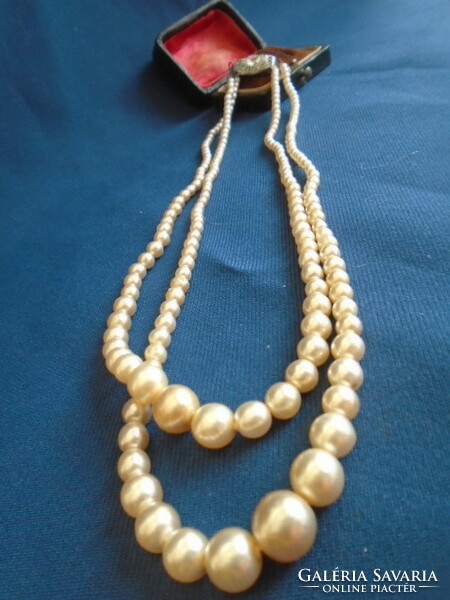 Antique 2-row pearl necklaces.