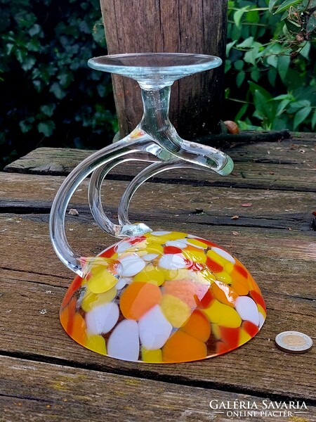 Jozefina glass works glass goblet.