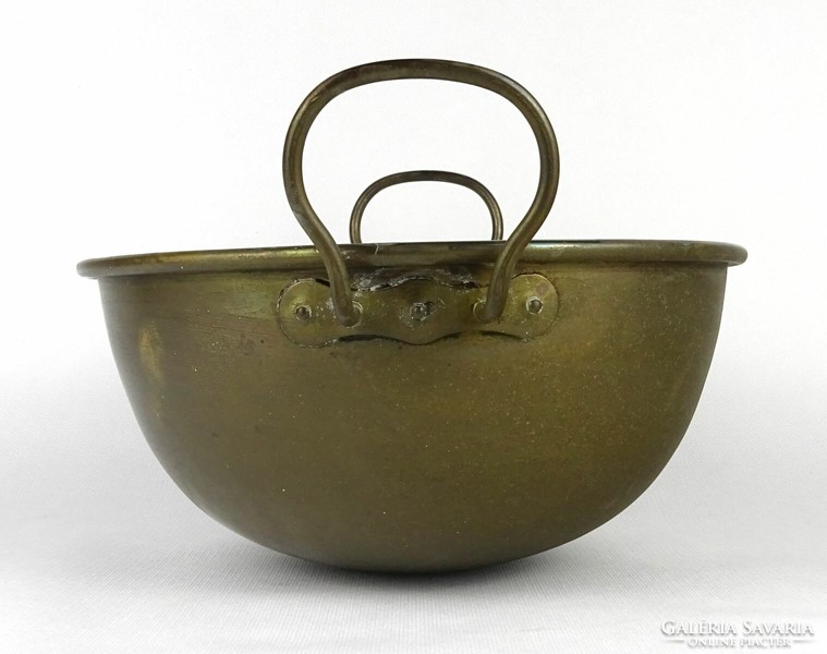 1N295 antique marked copper foam kettle 29.5 Cm