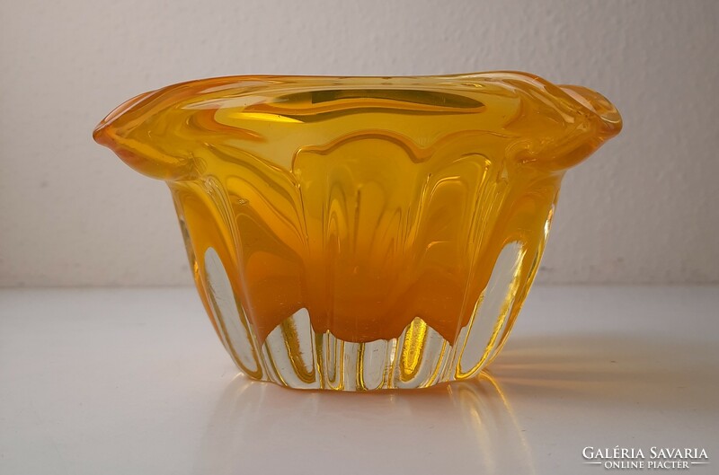 Vintage Murano blown glass ashtray, bowl, bowl, centerpiece