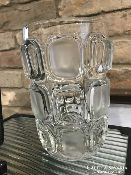 Vladislav Urban cseh art deco  üveg váza hamutál