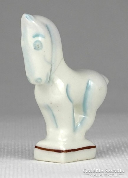 1N287 Régi Herendi porcelán mini ló figura 1944