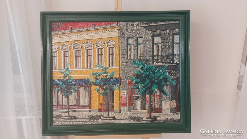 (K) istván nuszer in Debrecen, his beautiful painting 86x70 cm