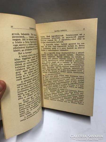 1938 First edition! Psalm Harsányi:sacra corona is the novel of the Hungarian holy crown