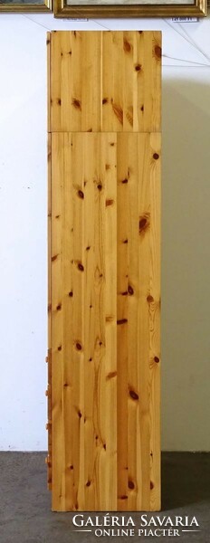 1N787 Kétajtós polcos tükrös fenyőfa szekrény 240 x 95 cm