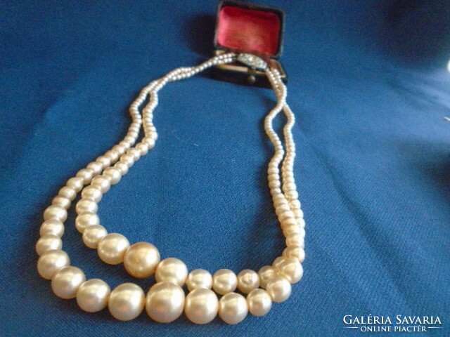 Antique 2-row pearl necklaces.