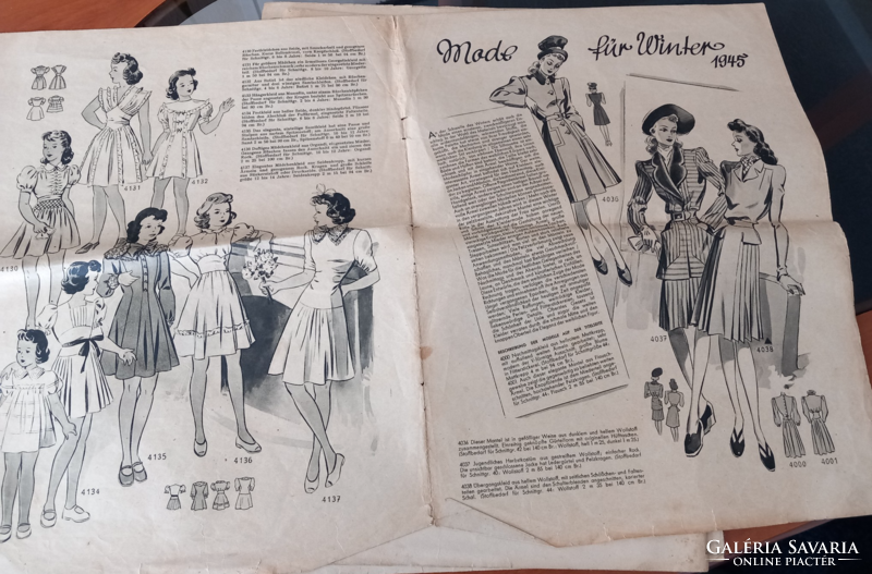 Fashion magazine from 1945