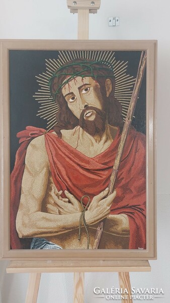 (K) istván nuszer, his iconically beautiful painting 57x80 cm ecce homo