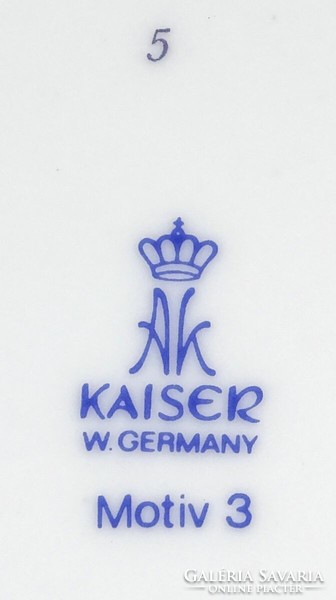 1N291 Karácsonyi Kaiser porcelán fali tányér pár 19.5 cm