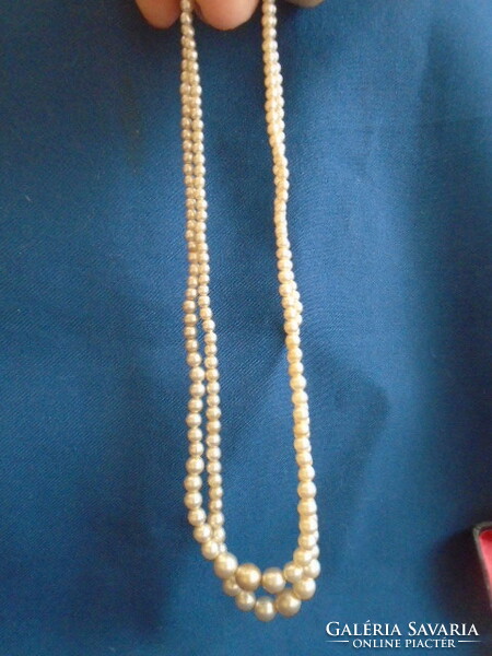 Antique 2-row pearl necklaces.