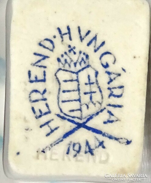 1N287 Régi Herendi porcelán mini ló figura 1944