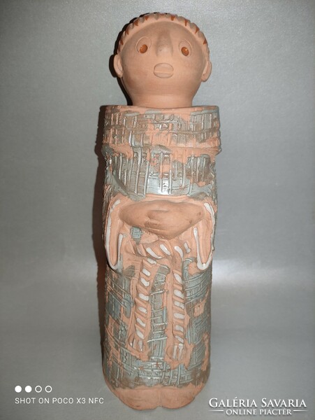 Good price!!! Large-bodied monk figure Antalfiné St. Katalin Ask large-scale ceramic statue