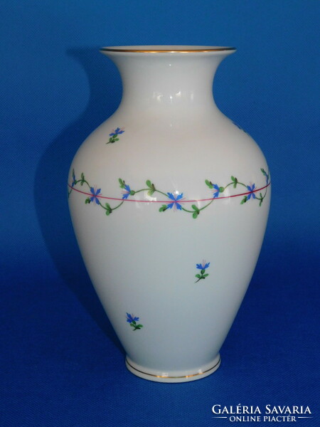 Herendi petits bleuets en garlande vase