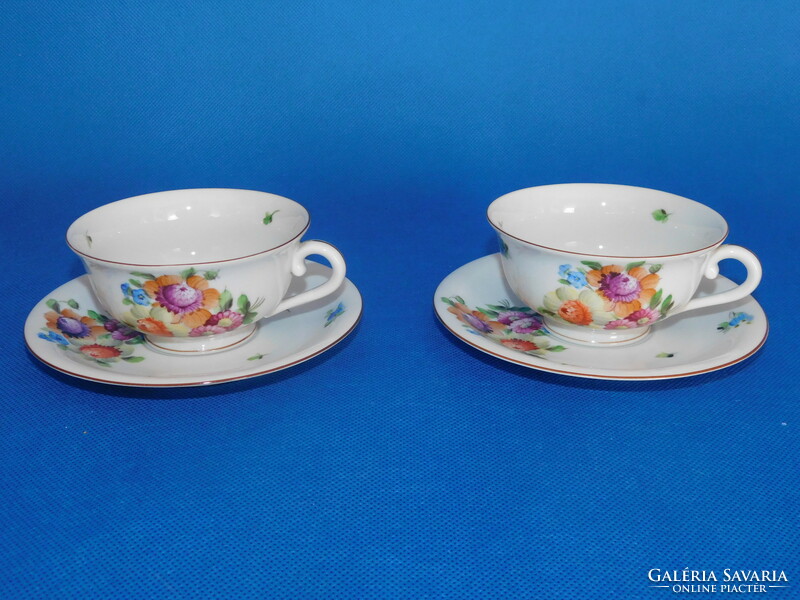 Herend antique tea cup + saucer pair