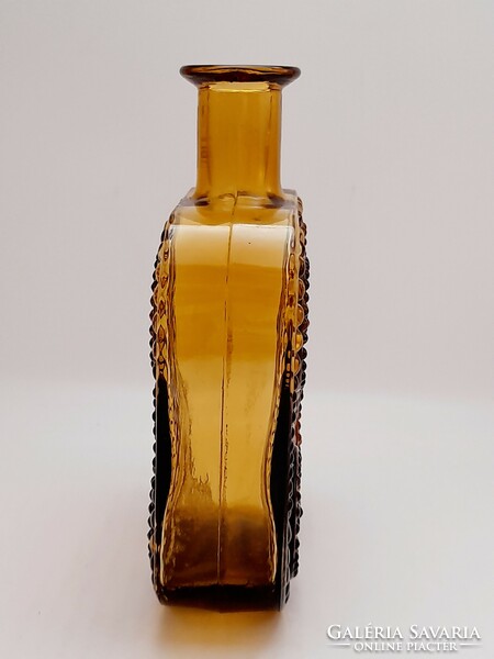 Finnish glass bottle, vase, riihimaen