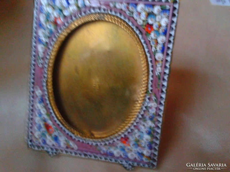 Antique millefiori picture frame