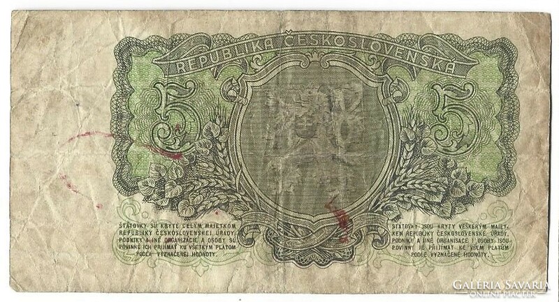 5 korun korona 1953 Csehszlovákia