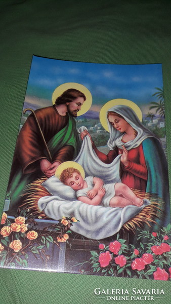 Retro színes keresztény postatiszta karácsonyi képeslapapok 2 db EGYBEN a képek szerint  14.