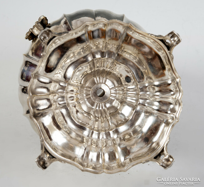 Silver figural lamp