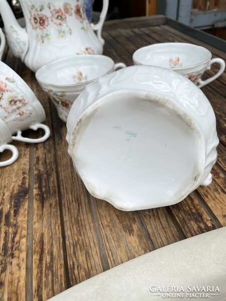 Antik szecessziós porcelán teáskészlet
