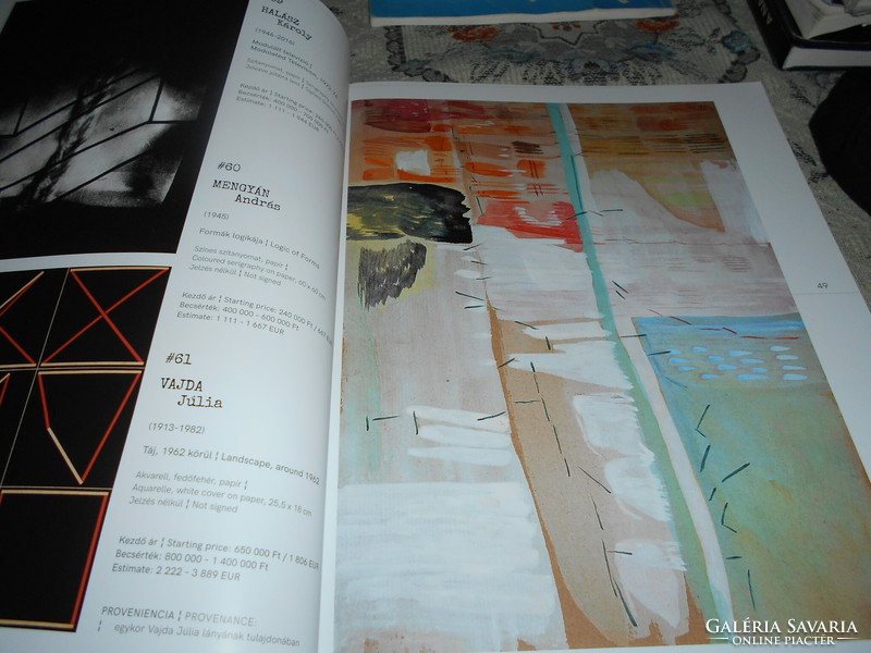 2 catalogs of Judit Virág gallery in one. 2022 Contemporary and 3-issue graphic auction
