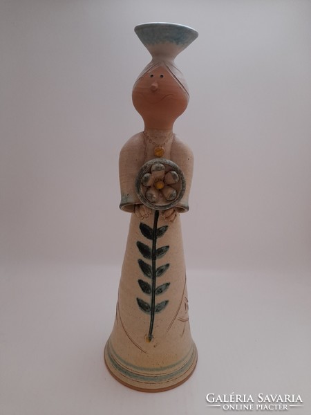 Györgyi Beke ceramic figure, 34 cm