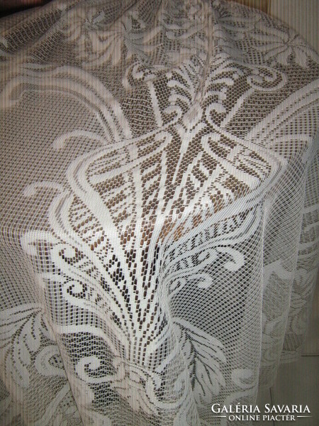 Beautiful baroque flower pattern fringed bottom curtain