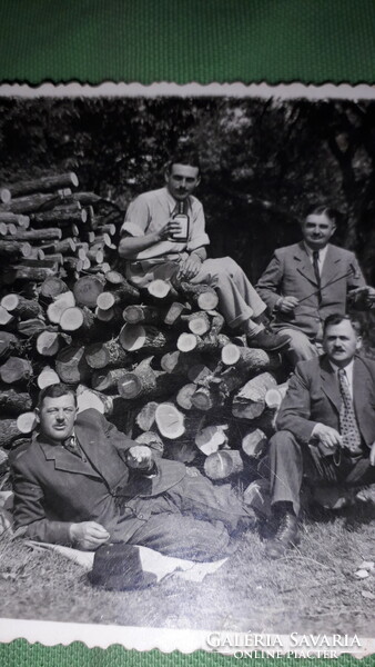 Antique 1920s garden party kaosurek from the studio of István Ungvár photo postcard according to the pictures