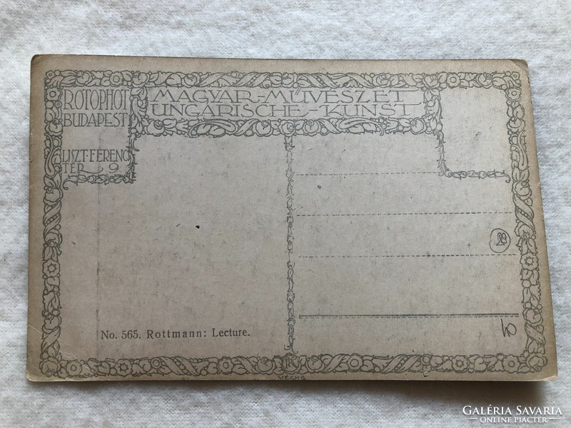 Antik, régi képeslap - Postatiszta                           -6.