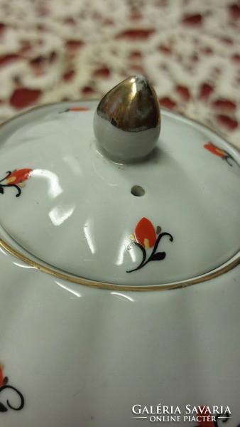 Charming antique marked small porcelain pourer, jug,