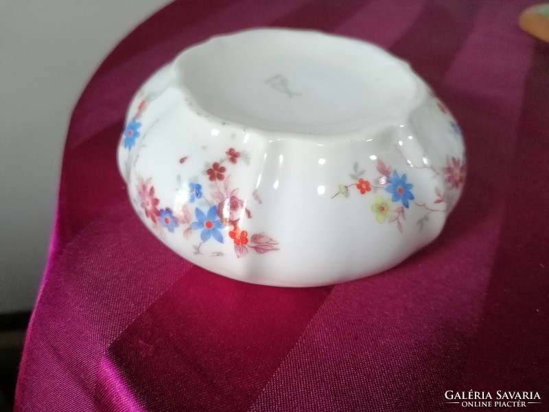 Old drasche porcelain bonbonier with a butterfly motif