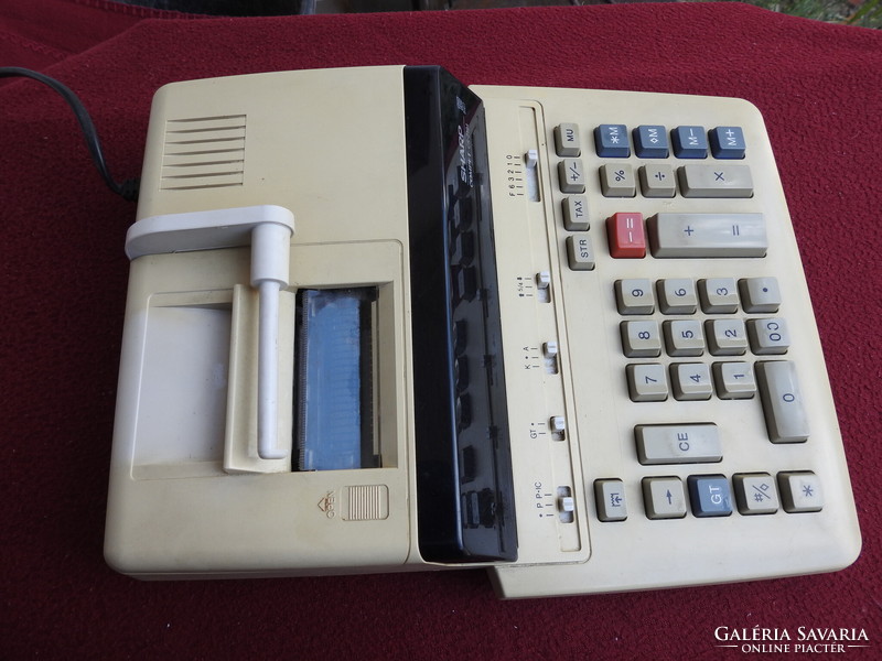 Sharp retro electric tape calculator