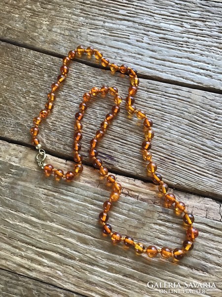 Old amber necklace