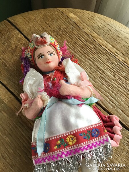 Old handmade Matyó doll