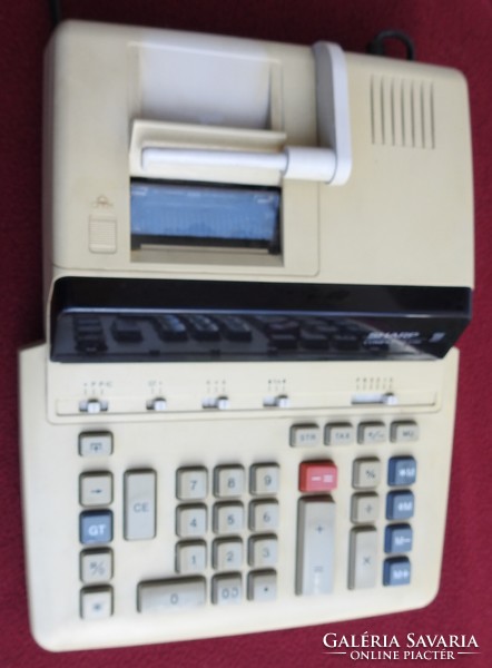 SHARP  retro elektromos szalagos számológép