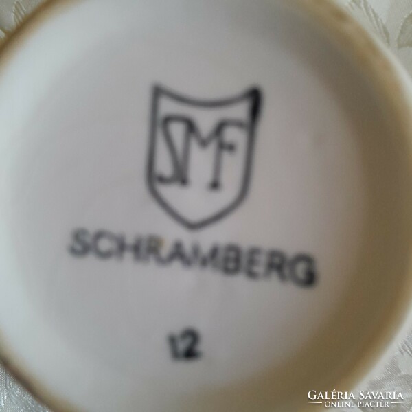 Schramberg 12 jelzett csésze kis lepattanas